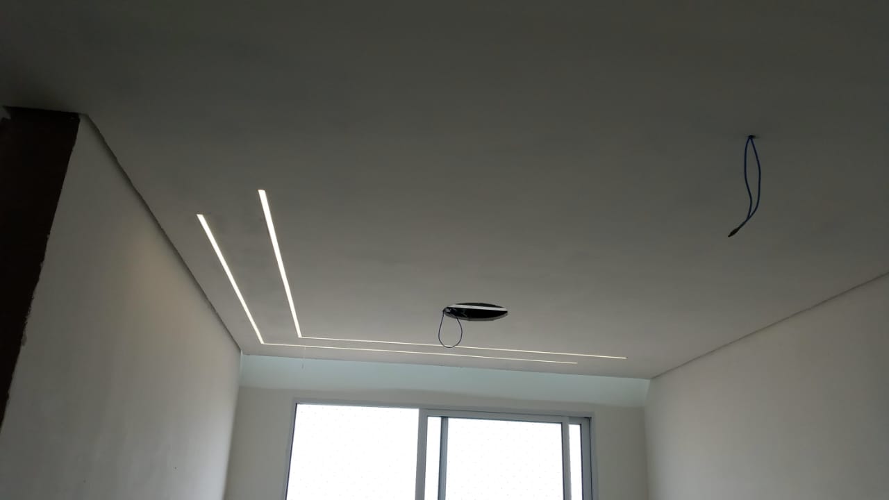Forro em fase de acabamento — foto de trabalho enviada por Leonel